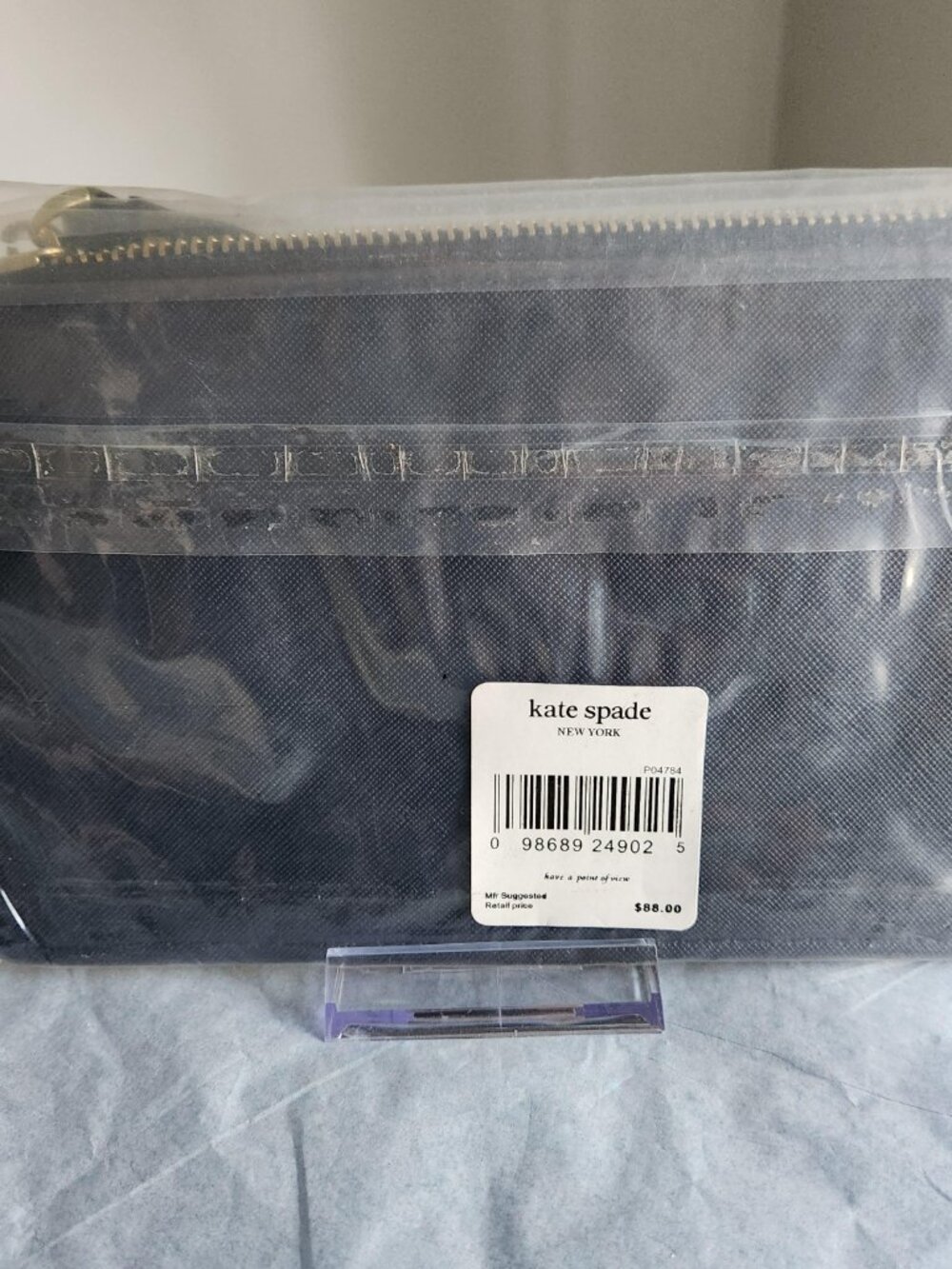Kate Spade Saffiano Navy Wristlet NWT - Picture 4 of 7
